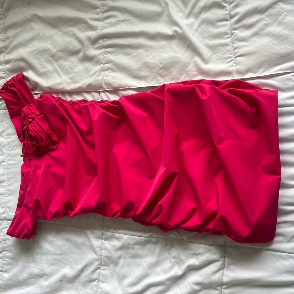 Elegant Red Off-Shoulder Dress